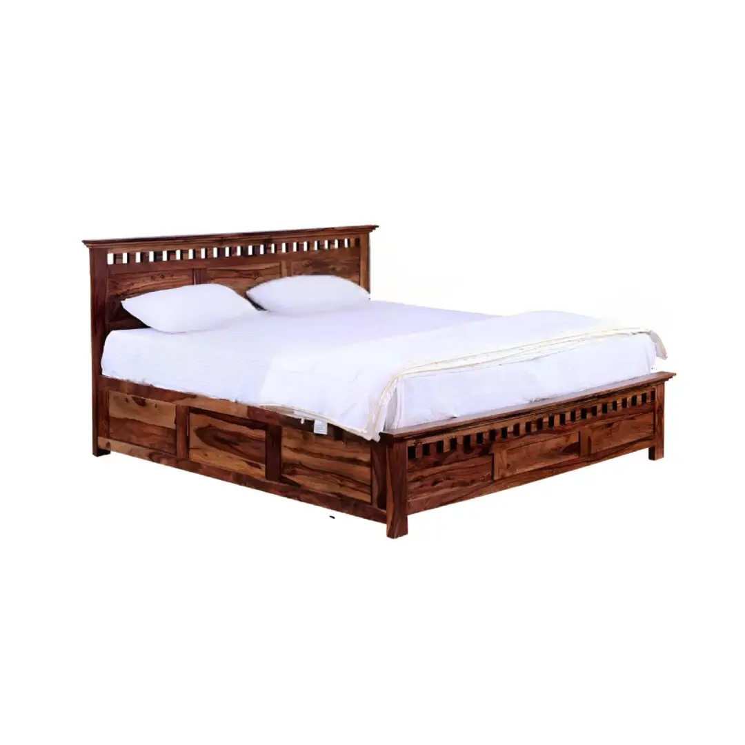 Premium Sheesham Wood King Size Bed